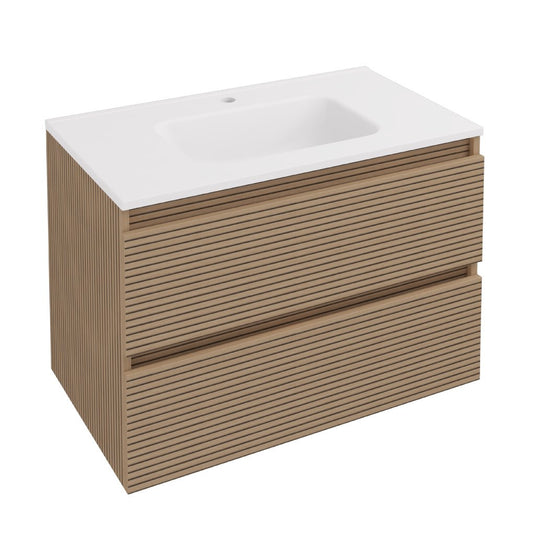 Eastbrook Olympia 800mm Fluted Effect Drawer Vanity Unit | 39.0003