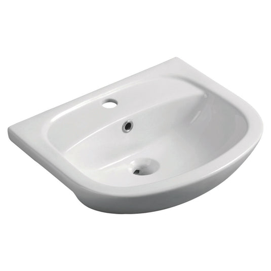 Eastbrook Osterley 500mm Semi Recessed Basin White | 26.0287