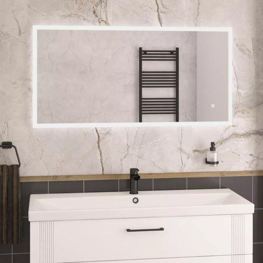 Eastbrook Pegella Reflect 1200x600mm LED Bathroom Mirror Chrome | 40.1073 - Envy Bathrooms Ltd