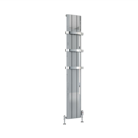 Eastbrook Peretti 1800 x 280mm Aluminium Radiator Polished Aluminium | 86.0177