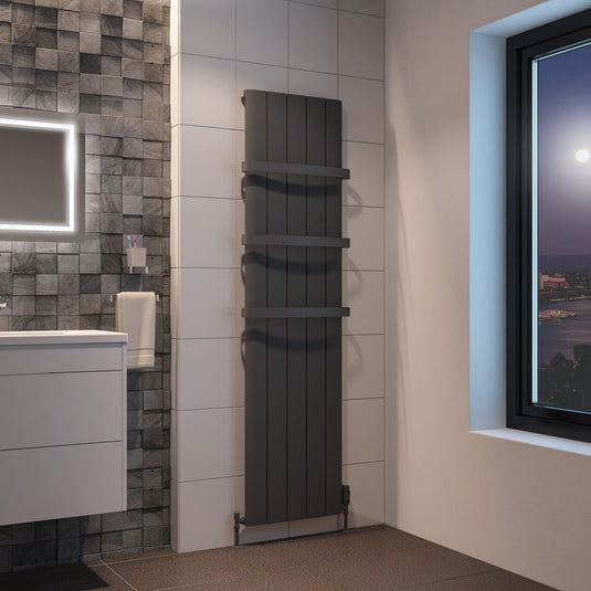 Eastbrook Peretti 1800 x 470mm Aluminium Radiator Matt Anthracite | 86.0060