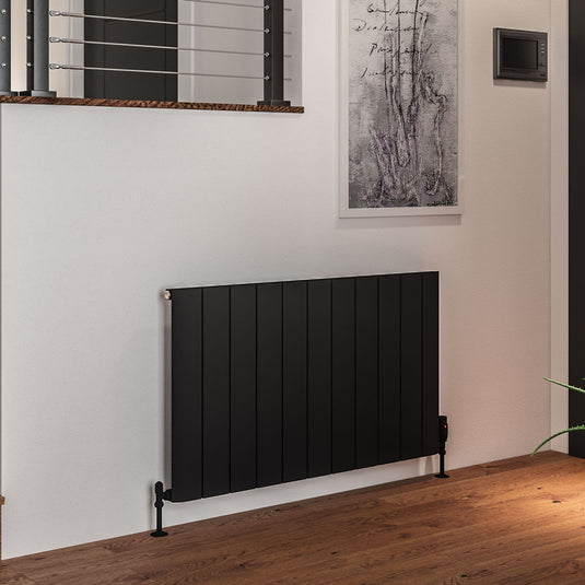Eastbrook Peretti 600 x 1040mm Aluminium Radiator Matt Black | 86.0073