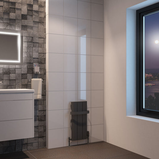 Eastbrook Peretti 600 x 280mm Aluminium Radiator Matt Anthracite | 86.0151