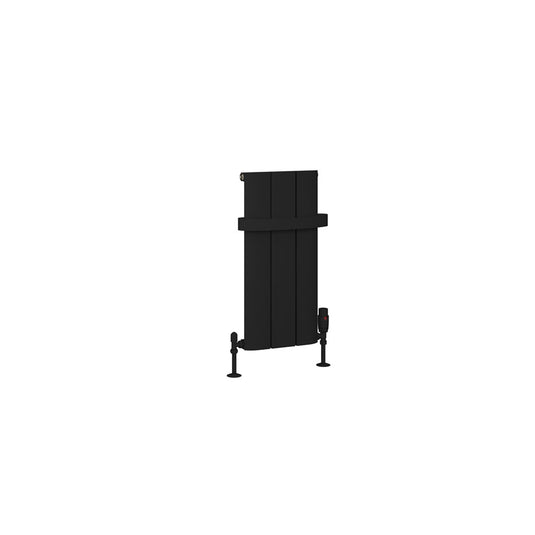 Eastbrook Peretti 600 x 280mm Aluminium Radiator Matt Black | 86.0152