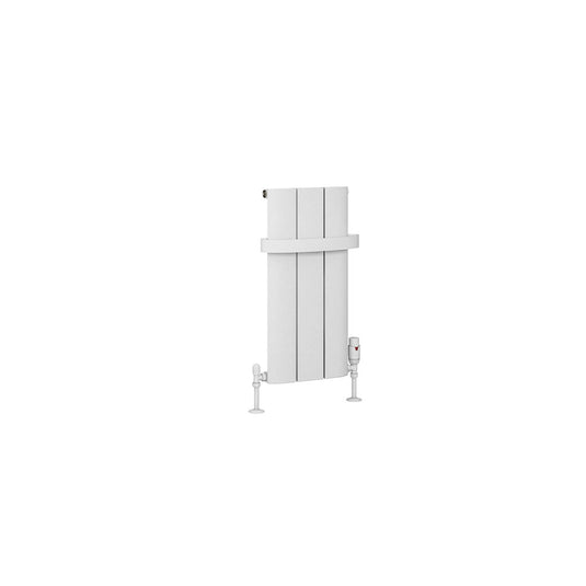 Eastbrook Peretti 600 x 280mm Aluminium Radiator Matt White | 86.0150