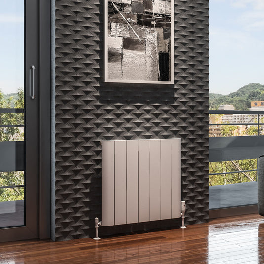 Eastbrook Peretti 600 x 660mm Aluminium Radiator Matt White | 86.0065