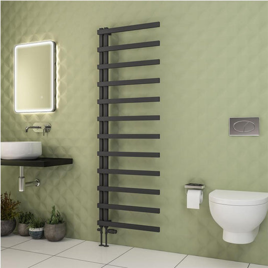 Eastbrook Platani 1800 x 600mm Towel Rail Matt Anthracite | 89.1345