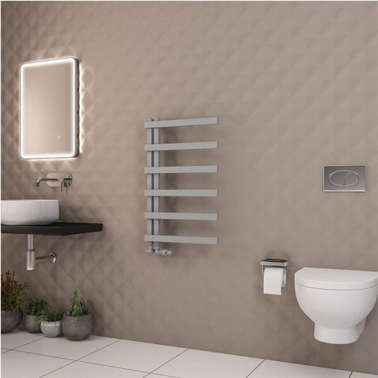 Eastbrook Platani 800 x 500mm Towel Rail Matt Grey | 89.1334