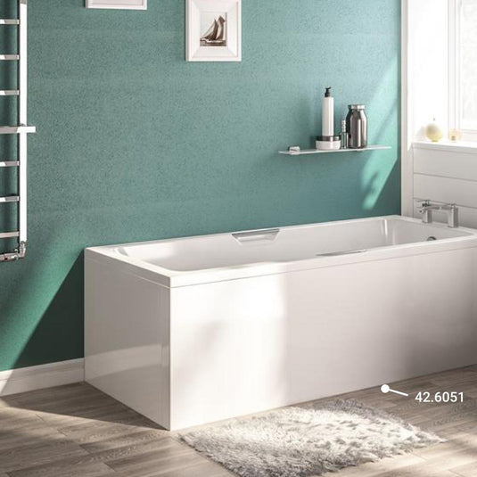Eastbrook Portland Low Level Front Bath Panel 1700mm (430) Beauforte White | 42.6051