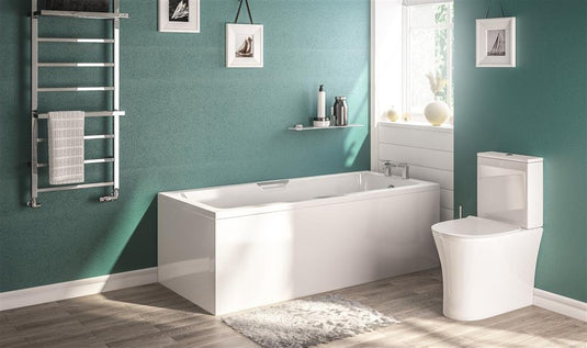 Eastbrook Portland Low Level TG 1800 x 700mm Eco Beauforte Bath White | 42.1192