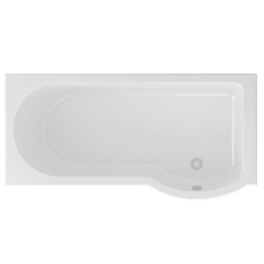 Eastbrook Portland P‑Shape RH 1600 x 850 x 750mm Beauforte Bath White | 42.1234