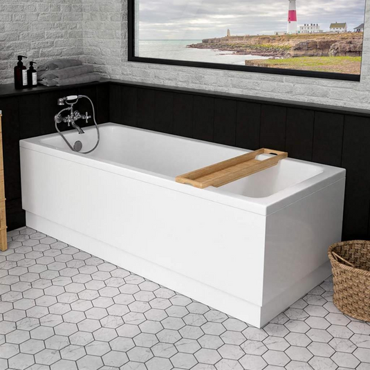 Eastbrook Portland Single Ended 1750 x 750mm (5mm) Bath White | 42.0020