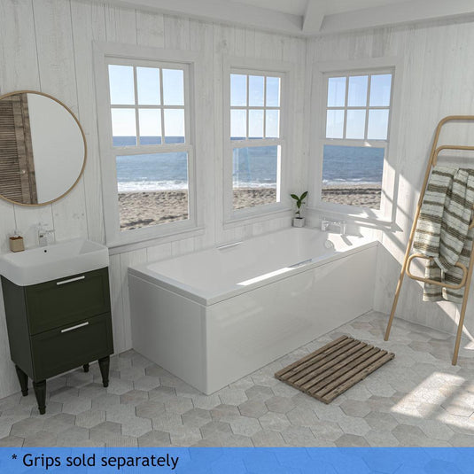 Eastbrook Portland TG Single Ended 1650 x 700mm Beauforte Bath White | 42.1026