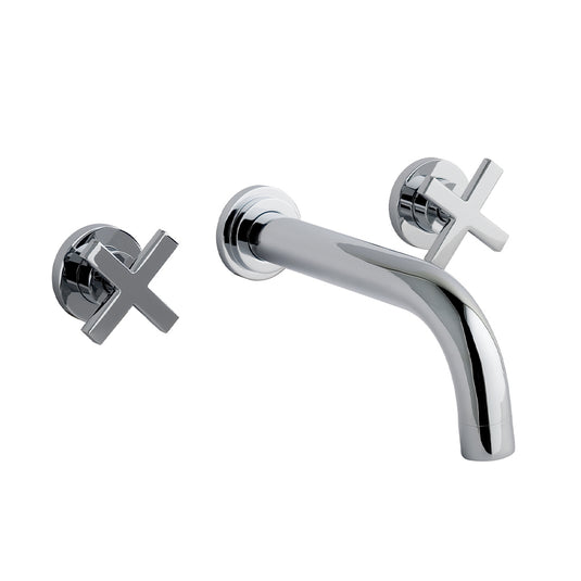 Eastbrook Prado Star 3 Hole Wall Mounted Basin Mixer Chrome | 79.0047