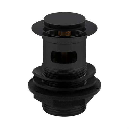 Eastbrook Push Button Basin Waste Matt Black | 98.3001