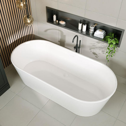 Eastbrook Putney 1590 x 740mm Freestanding Bath Gloss White | 33.0063