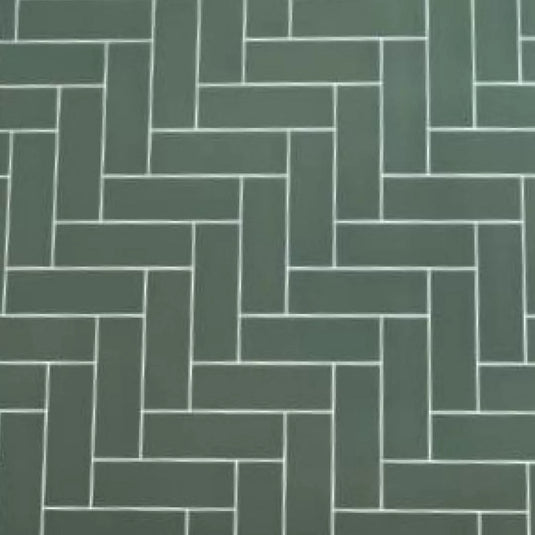 Eastbrook PVC Satinpanel 1000 x 2400mm Herringbone Vertical Cutline Satin Green | 20.0025 - Envy Bathrooms Ltd