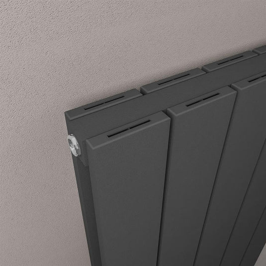 Eastbrook Queenswood 1800 x 388mm Aluminium Radiator Matt Anthracite | 81.0274
