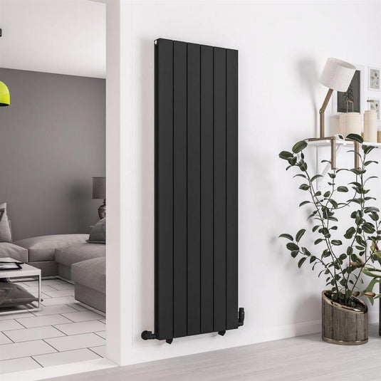 Eastbrook Queenswood 1800 x 582mm Aluminium Radiator Matt Black | 81.0288
