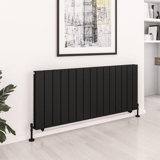 Eastbrook Queenswood 600 x 1455mm Aluminium Radiator Matt Black | 81.0295