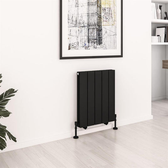 Eastbrook Queenswood 600 x 485mm Aluminium Radiator Matt Black | 81.0289