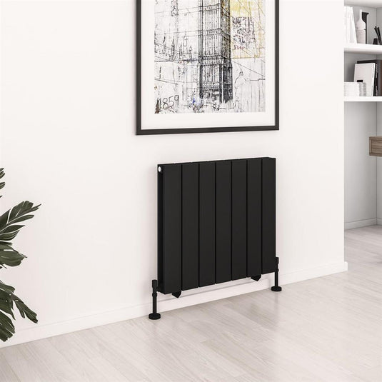 Eastbrook Queenswood 600 x 679mm Aluminium Radiator Matt Black | 81.0291