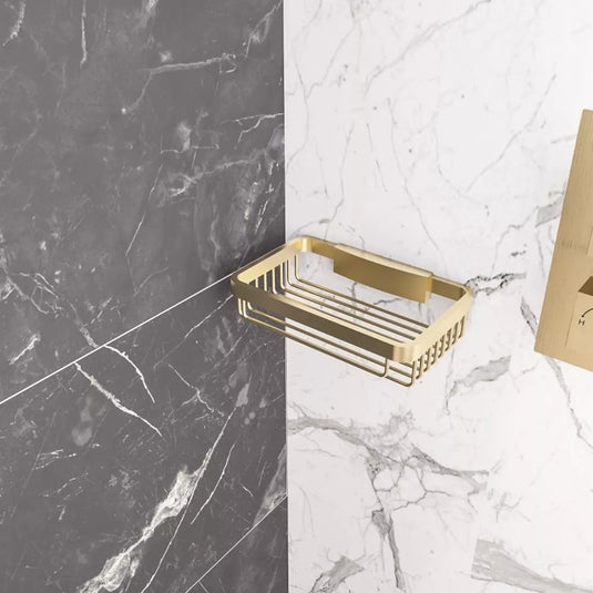 Eastbrook Removable Wall Basket Brushed Brass | 52.616 - Envy Bathrooms Ltd