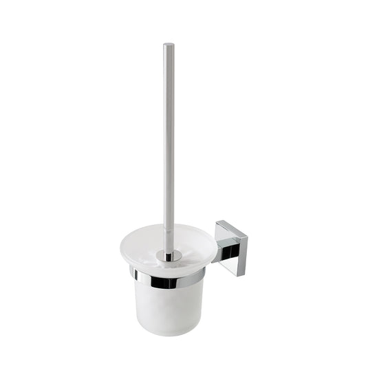 Eastbrook Rimini Glass Brush Holder Chrome | 52.112