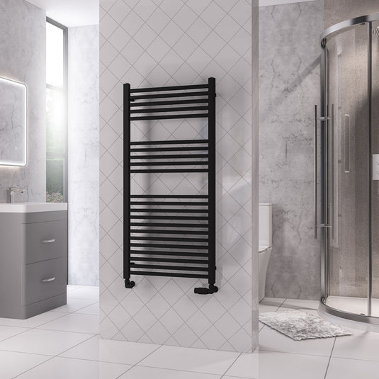 Eastbrook Rion Towel Multirail 1200x600mm Matt Black | 89.1686
