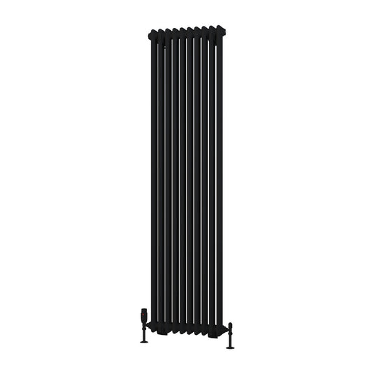 Eastbrook Rivassa 2 Column Radiator 1800 x 473mm Matt Black | 81.0221