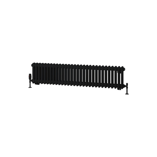 Eastbrook Rivassa 2 Column Radiator 300 x 1373mm Matt Black | 81.0209
