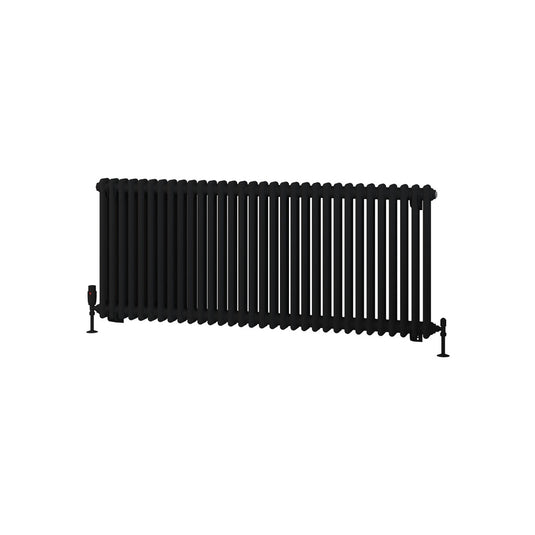 Eastbrook Rivassa 2 Column Radiator 600 x 1460mm Matt Black | 81.0218