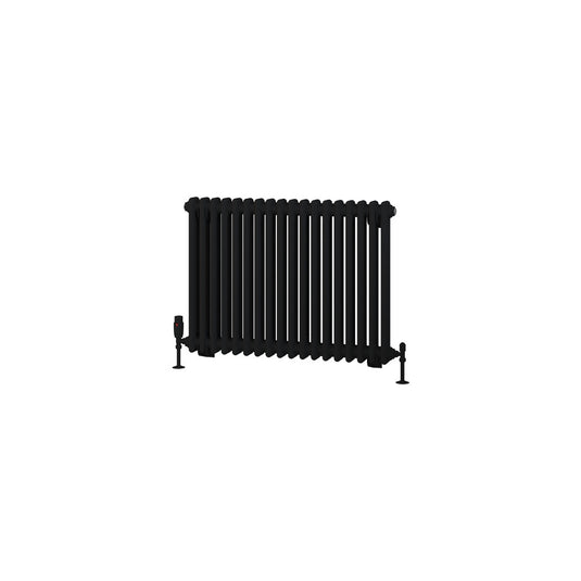 Eastbrook Rivassa 2 Column Radiator 600 x 833mm Matt Black | 81.0215