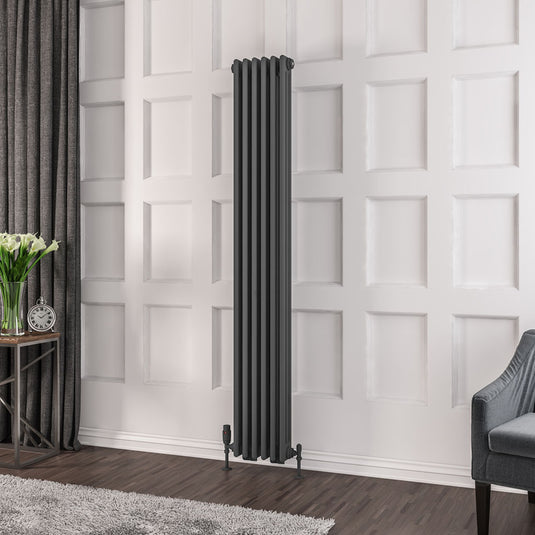 Eastbrook Rivassa 3 1800 x 293mm Column Radiator Matt Anthracite | 81.0026