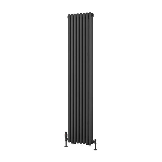 Eastbrook Rivassa 3 1800 x 383mm Column Radiator Matt Anthracite | 81.0027