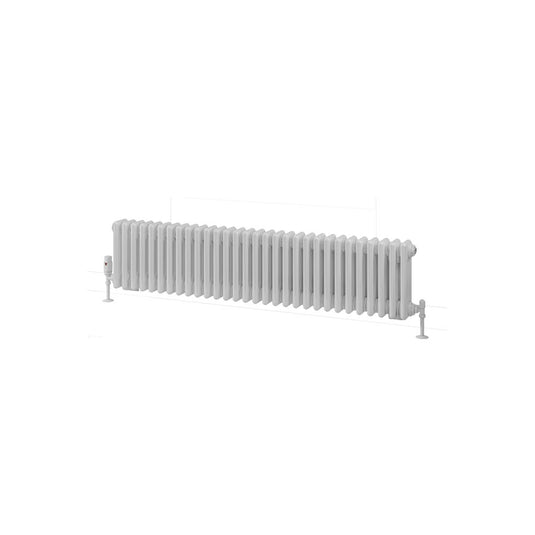 Eastbrook Rivassa 3 300 x 1373mm Column Radiator Gloss White | 81.0014