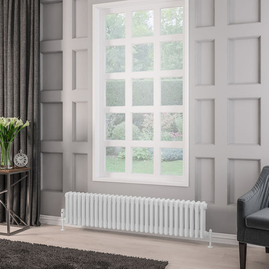 Eastbrook Rivassa 3 300 x 1373mm Column Radiator Gloss White | 81.0014