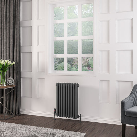Eastbrook Rivassa 3 600 x 428mm Column Radiator Matt Anthracite | 81.0050