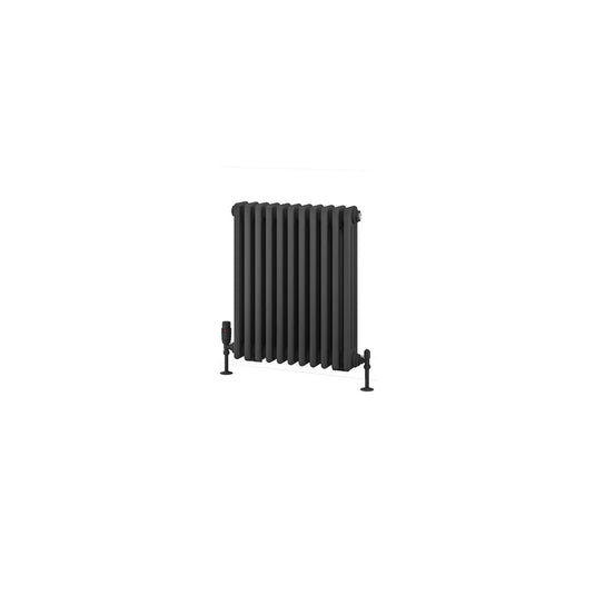 Eastbrook Rivassa 3 600 x 518mm Column Radiator Matt Anthracite | 81.0052
