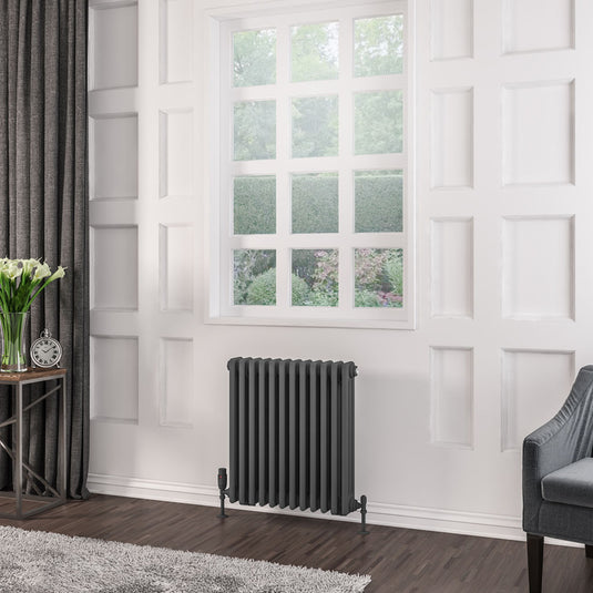 Eastbrook Rivassa 3 600 x 563mm Column Radiator Matt Anthracite | 81.0053