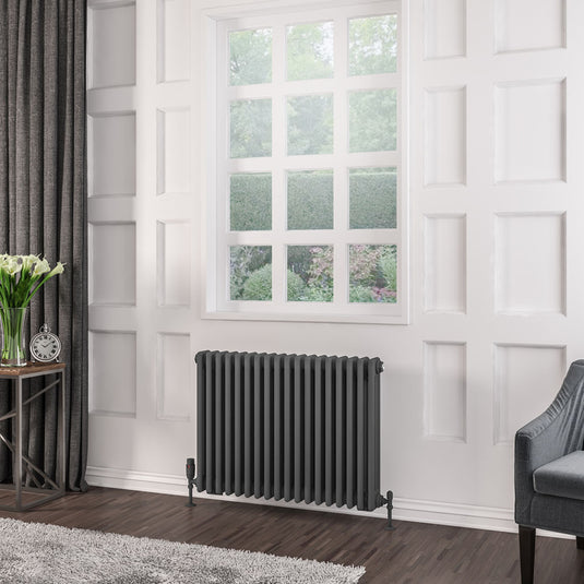 Eastbrook Rivassa 3 600 x 833mm Column Radiator Matt Anthracite | 81.0032