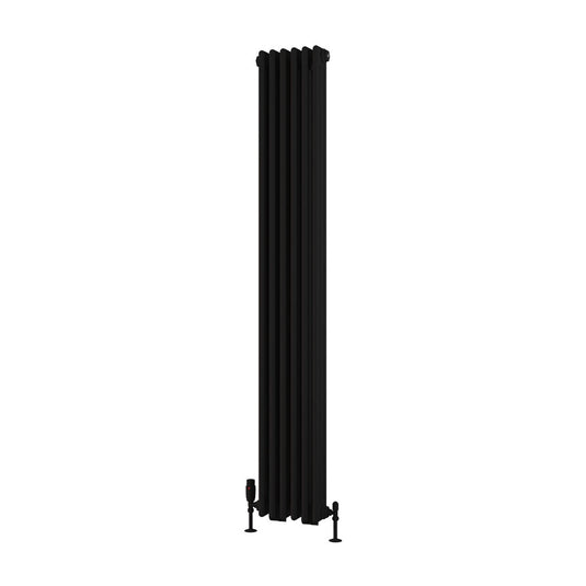 Eastbrook Rivassa 3 Column Radiator 1800 x 293mm – Matt Black | 81.0234