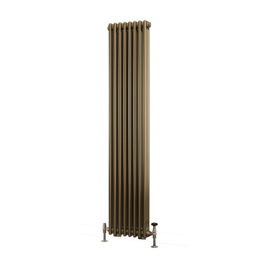 Eastbrook Rivassa 3 Column Radiator 1800 x 383mm Bronze Effect | 81.0120