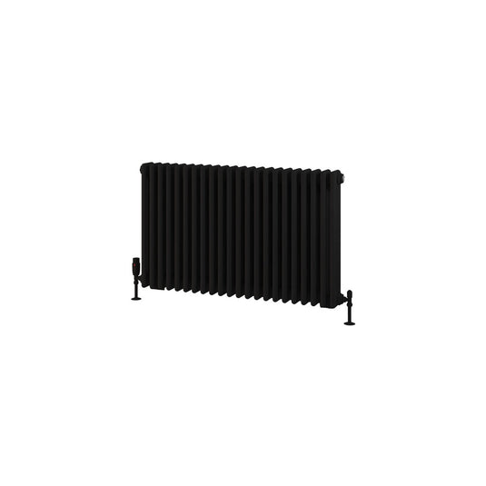 Eastbrook Rivassa 3 Column Radiator 600 x 1010mm – Matt Black | 81.0231