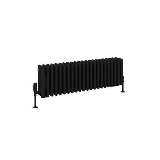 Eastbrook Rivassa 4 Column Radiator 300 x 1010mm – Matt Black | 81.0238