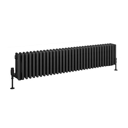 Eastbrook Rivassa 4 Column Radiator 300 x 1505mm - Matt Anthracite | 81.0083