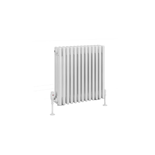 Eastbrook Rivassa 4 Column Radiator 600 x 605mm Gloss White | 81.0072
