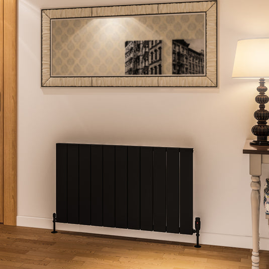 Eastbrook Rosano 600 x 1040mm Aluminium Radiator Matt Black | 86.0021