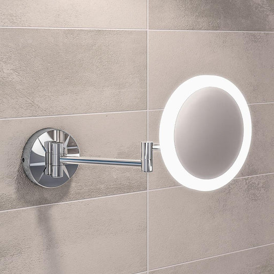 Eastbrook Round Frosted LED Vanity Mirror Chrome / White LED | 40.0041