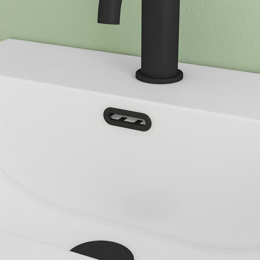 Eastbrook Rounded Basin Overflow Insert Matt Black | 98.3017
